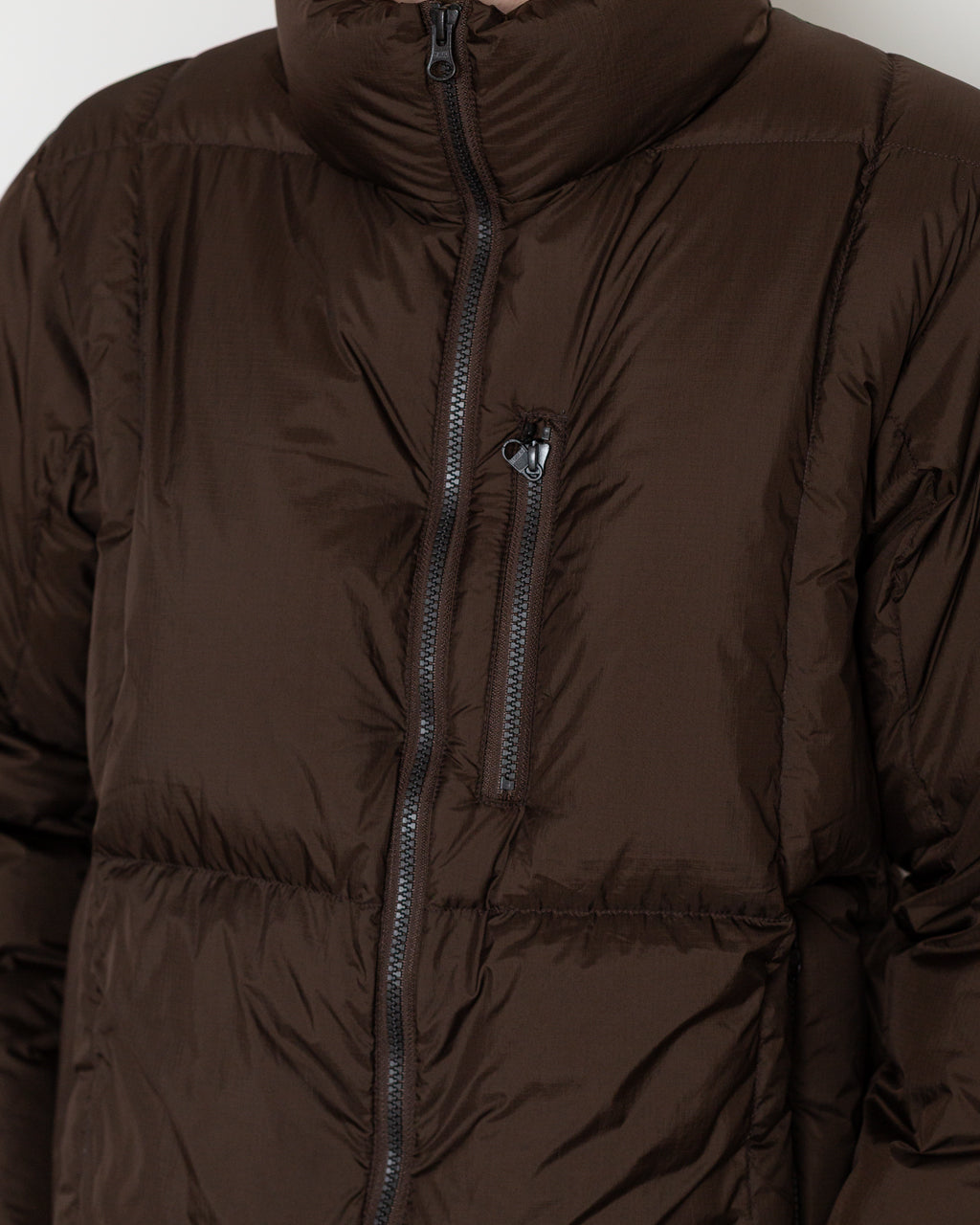 Work Zip Volume Down Jacket - Dark Chocolate
