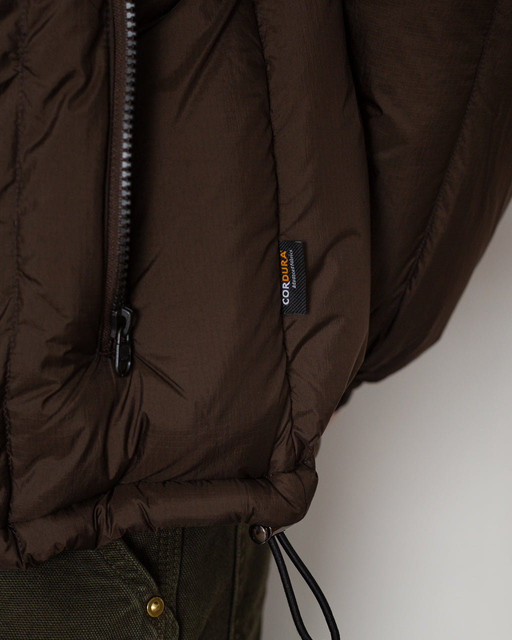 Work Zip Volume Down Jacket - Dark Chocolate