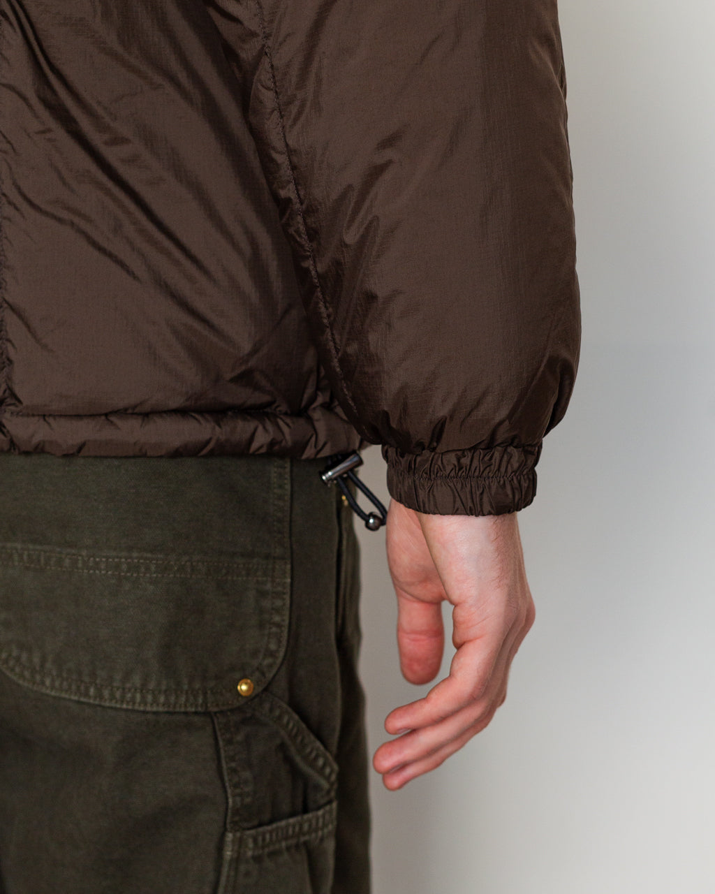 Work Zip Volume Down Jacket - Dark Chocolate