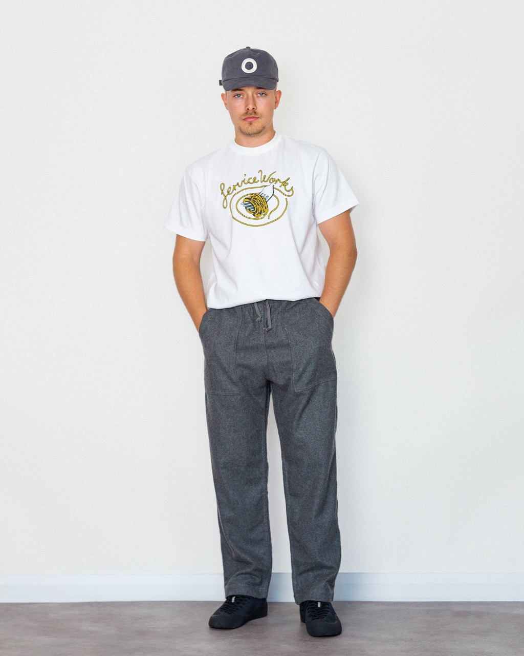 Flannel Chef Pants - Charcoal