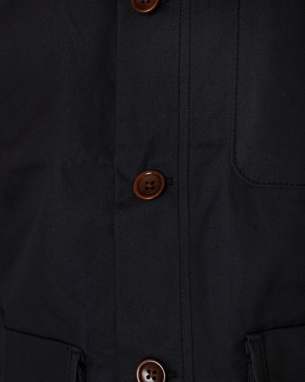 Waxed Barn Coat - Black