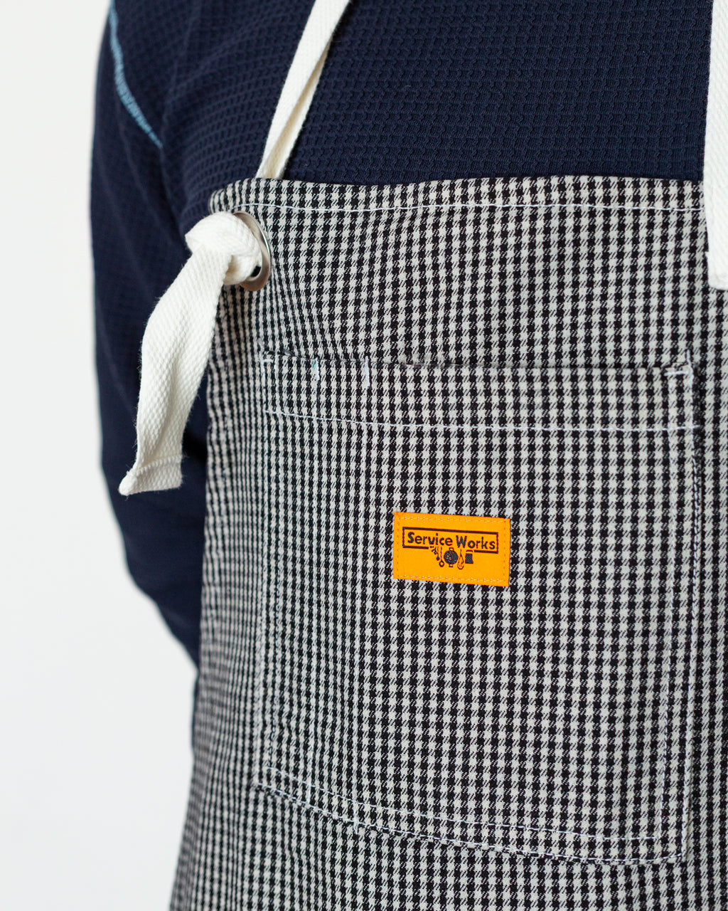House Gingham Apron - Black