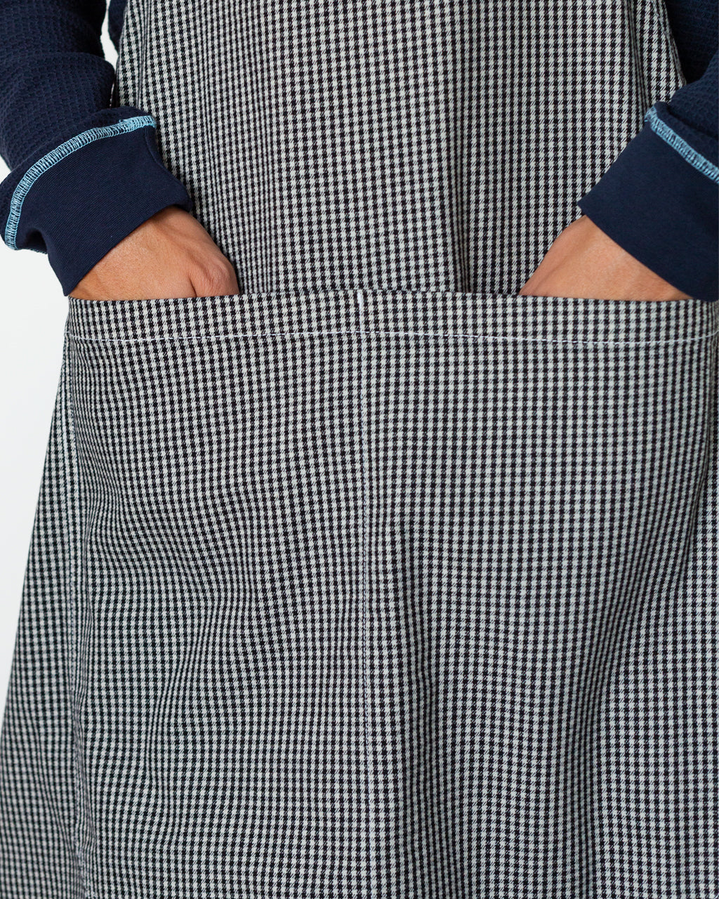 House Gingham Apron - Black