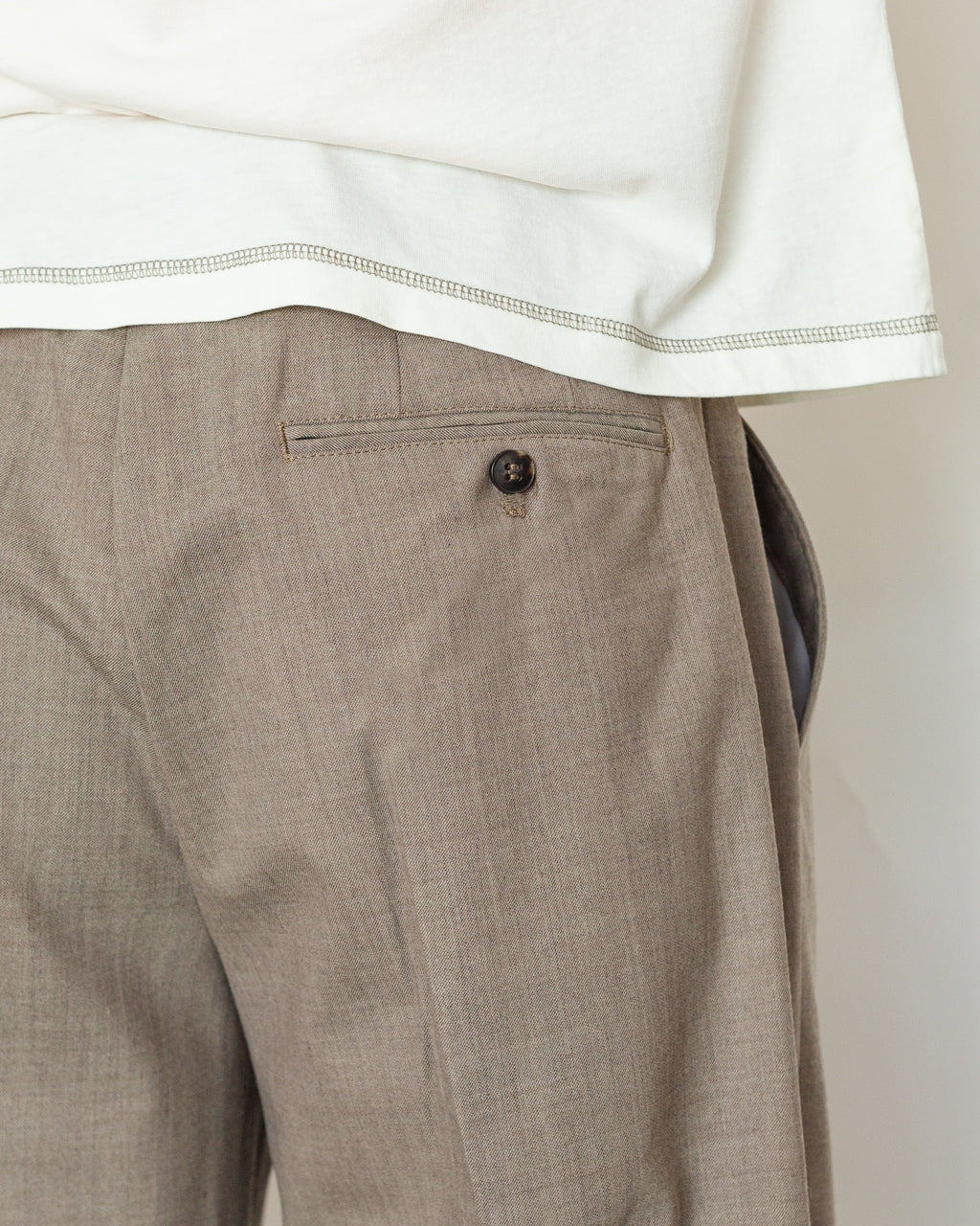 Anrfell 253 Brushed Trouser - Dark Sand Melange