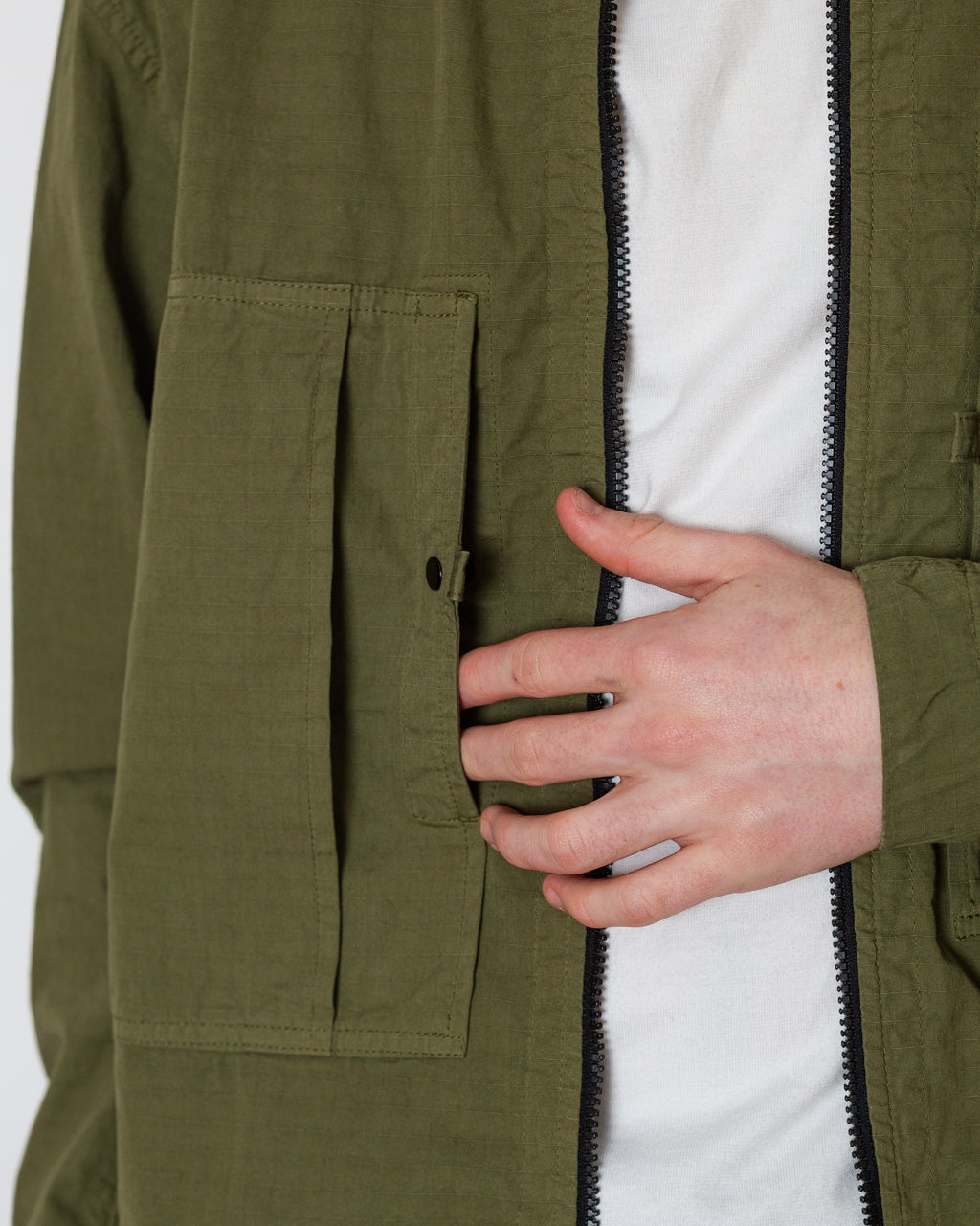 Ripstop Overshirt - V005G Military Green