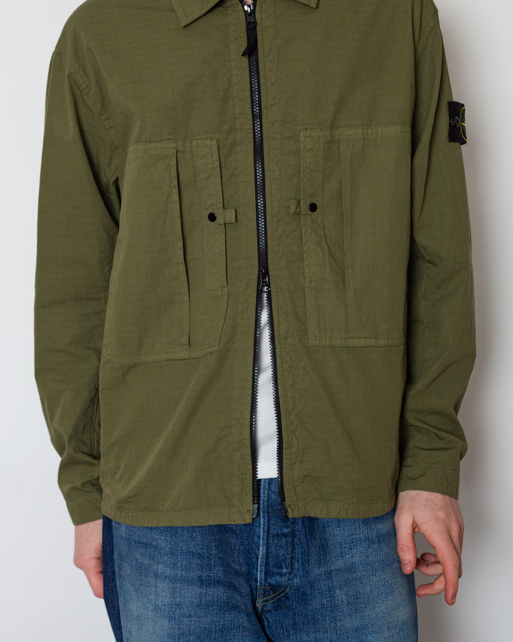 Ripstop Overshirt - V005G Military Green