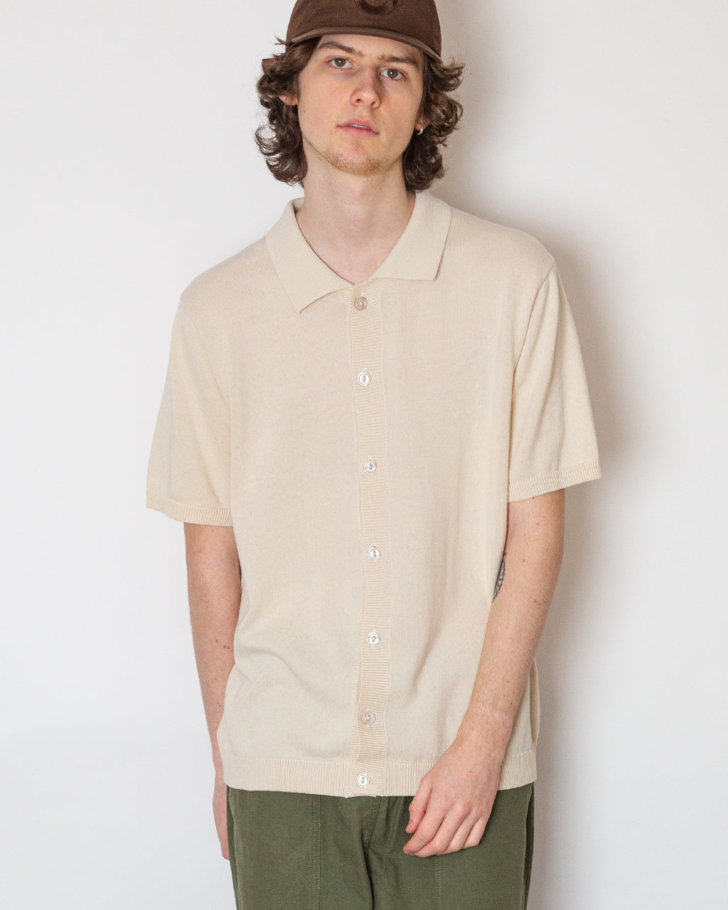 Otto Plain Shirt - Ecru