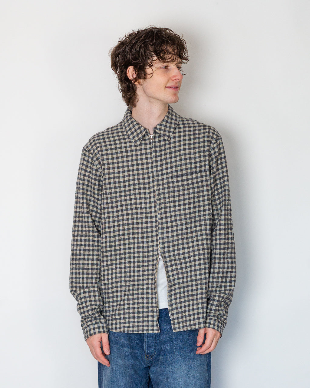 Another Overshirt 1.0 - Blue Ecru Check
