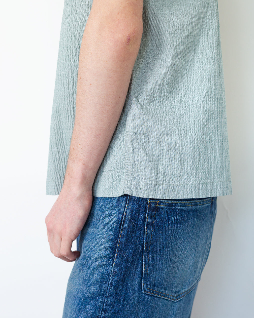 Road Shirt Seersucker - Green
