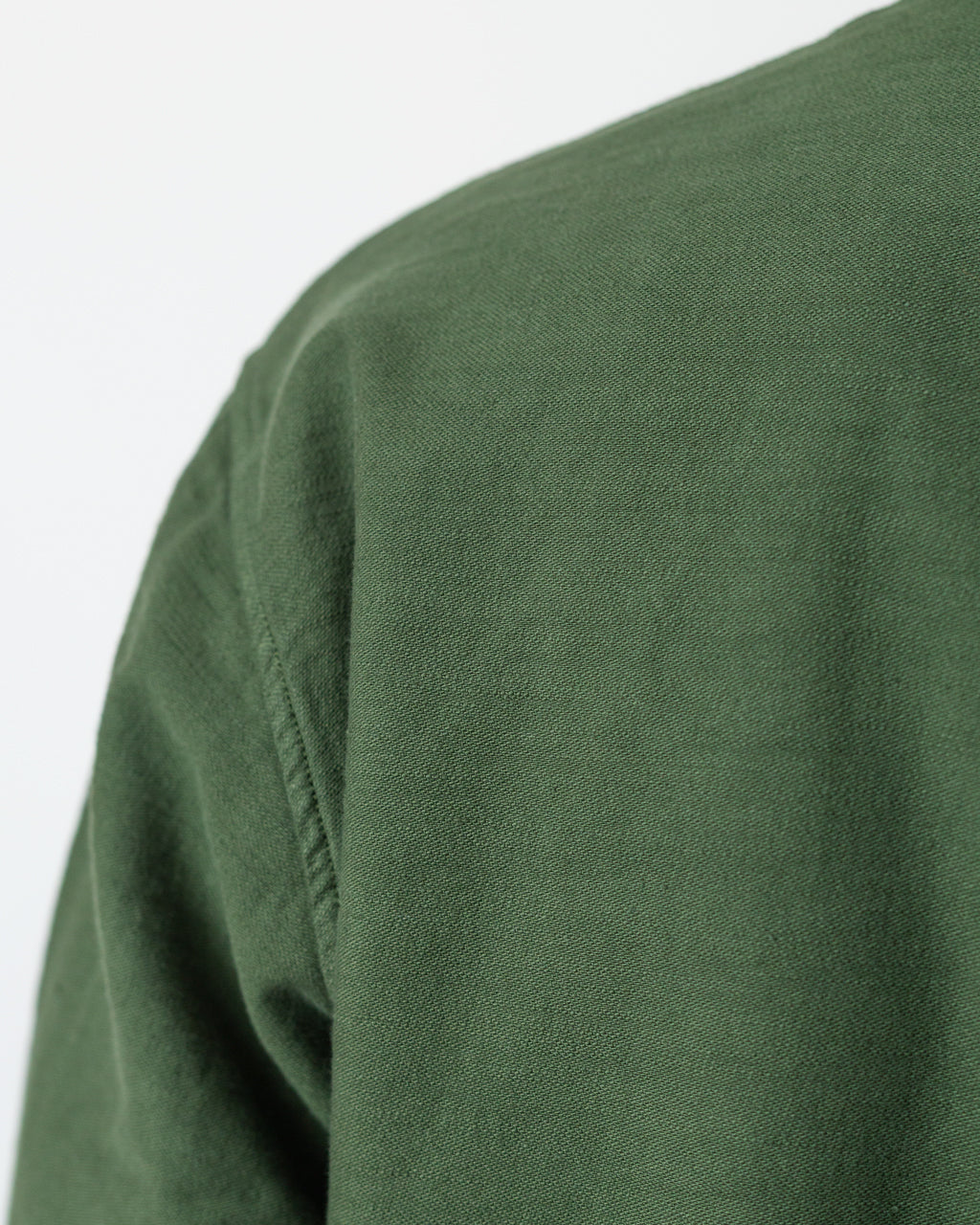 Zip Liner - Olive Slub Sateen