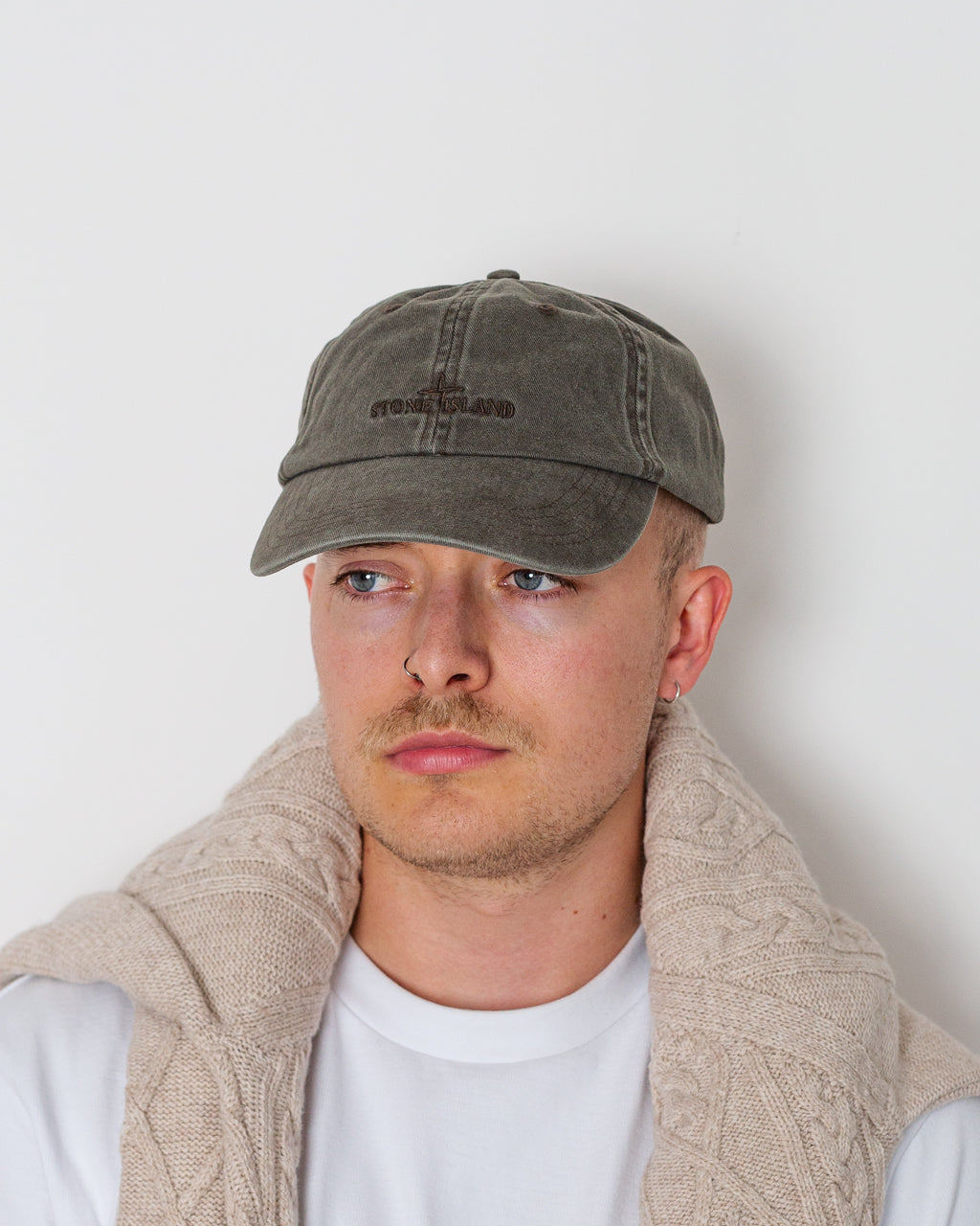 Gabardine Baseball Cap - Military Green V005G