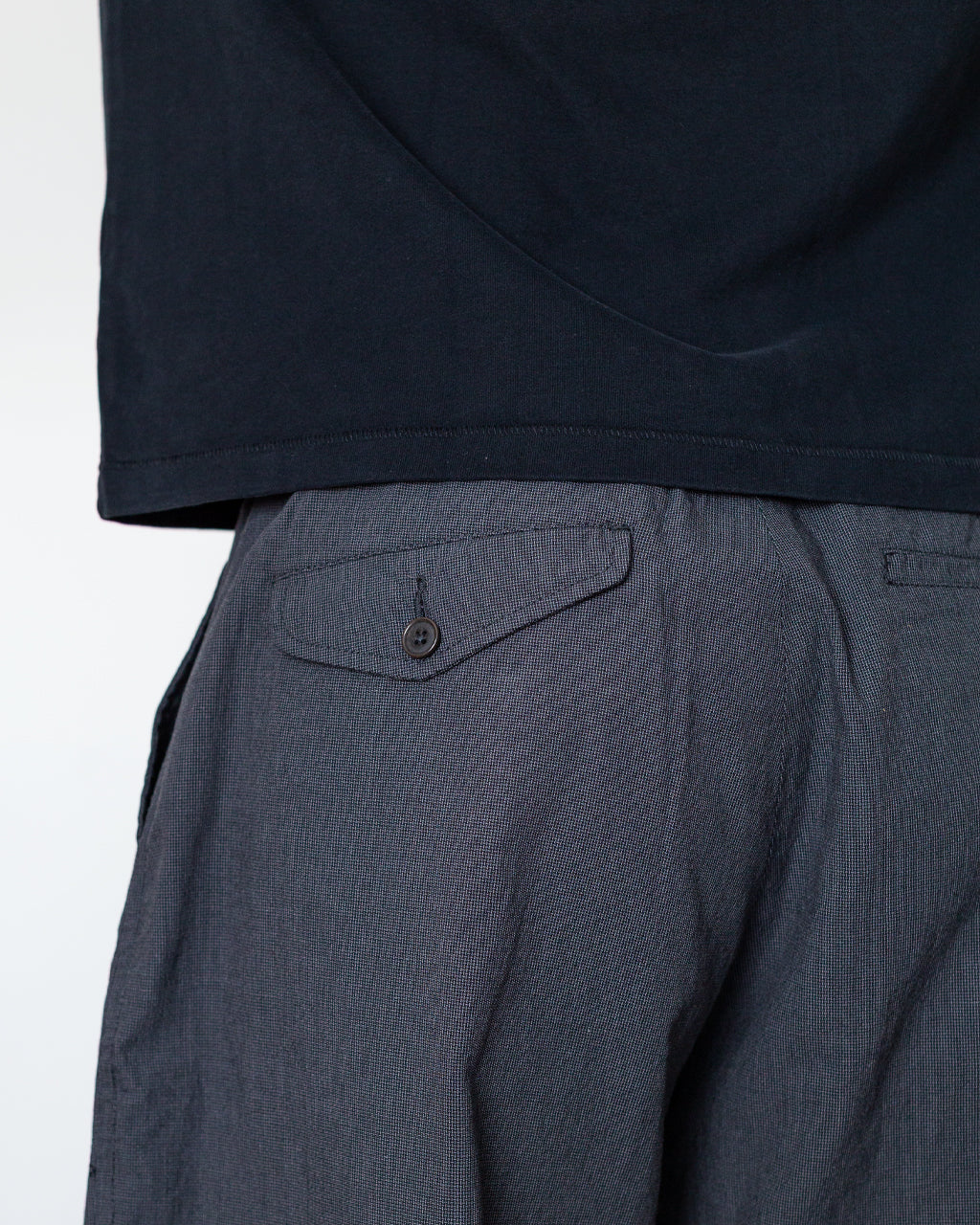 Pleated Track Pant - Charcoal