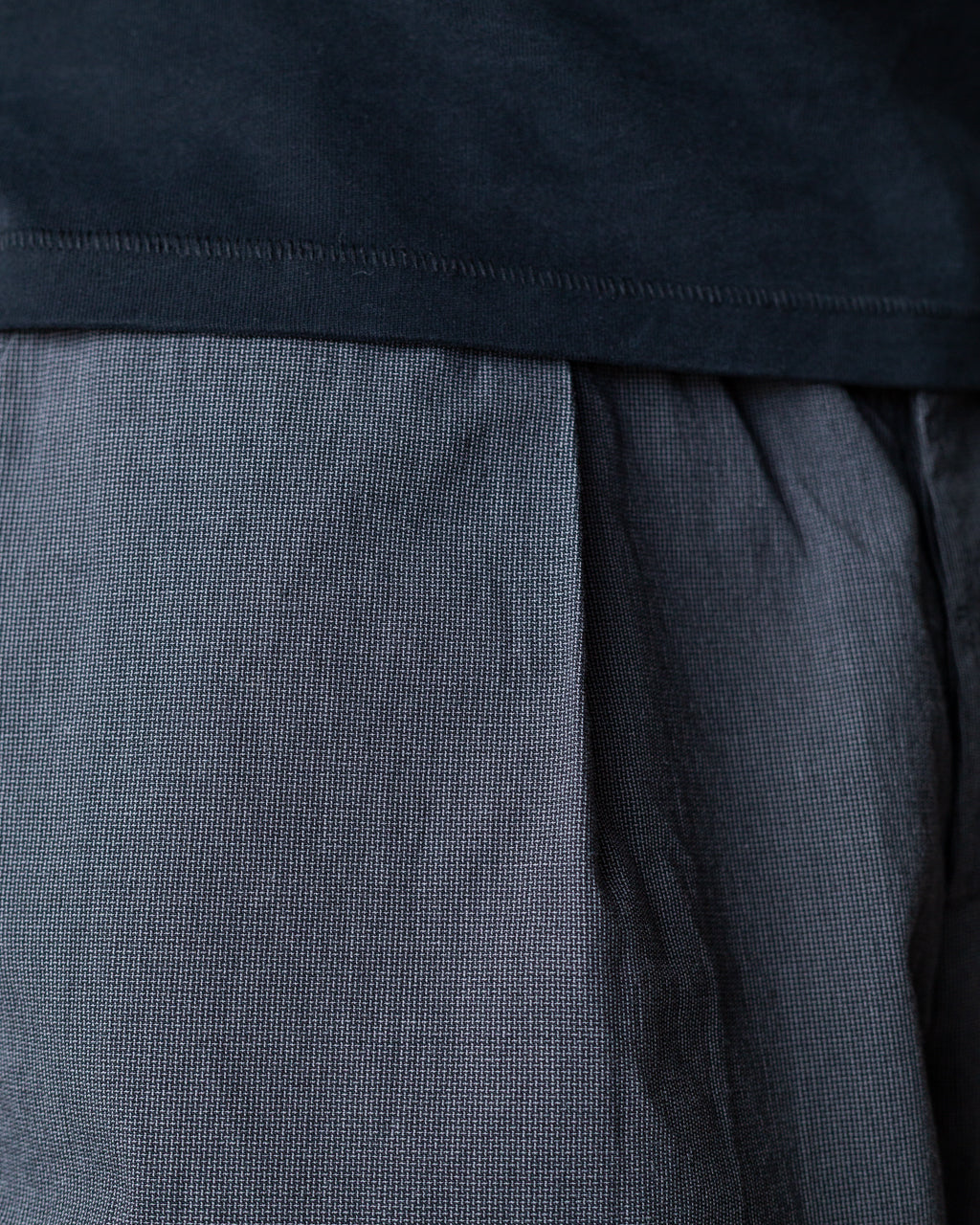 Pleated Track Pant - Charcoal