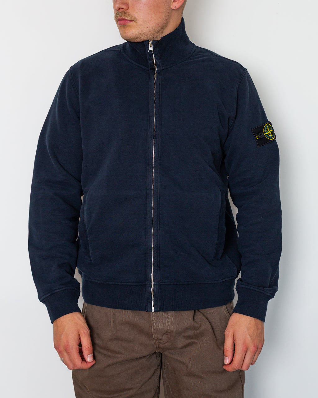 Zip Up Sweatshirt - Navy Blue V0020