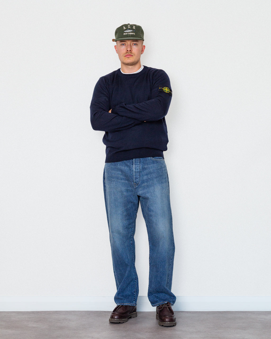 Merino Crewneck - Navy Blue V0020