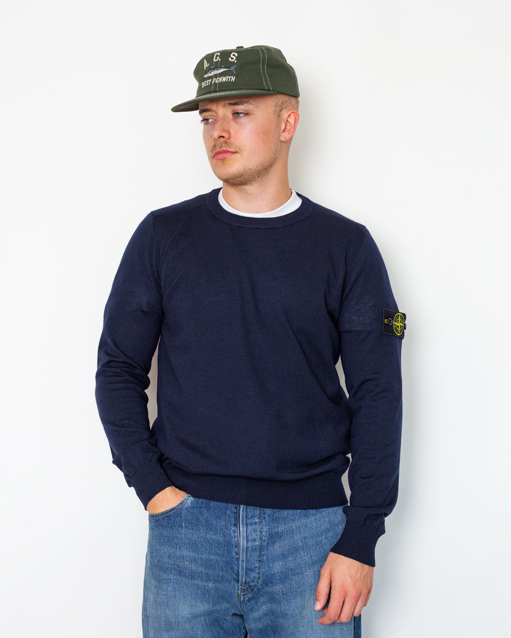 Merino Crewneck - Navy Blue V0020