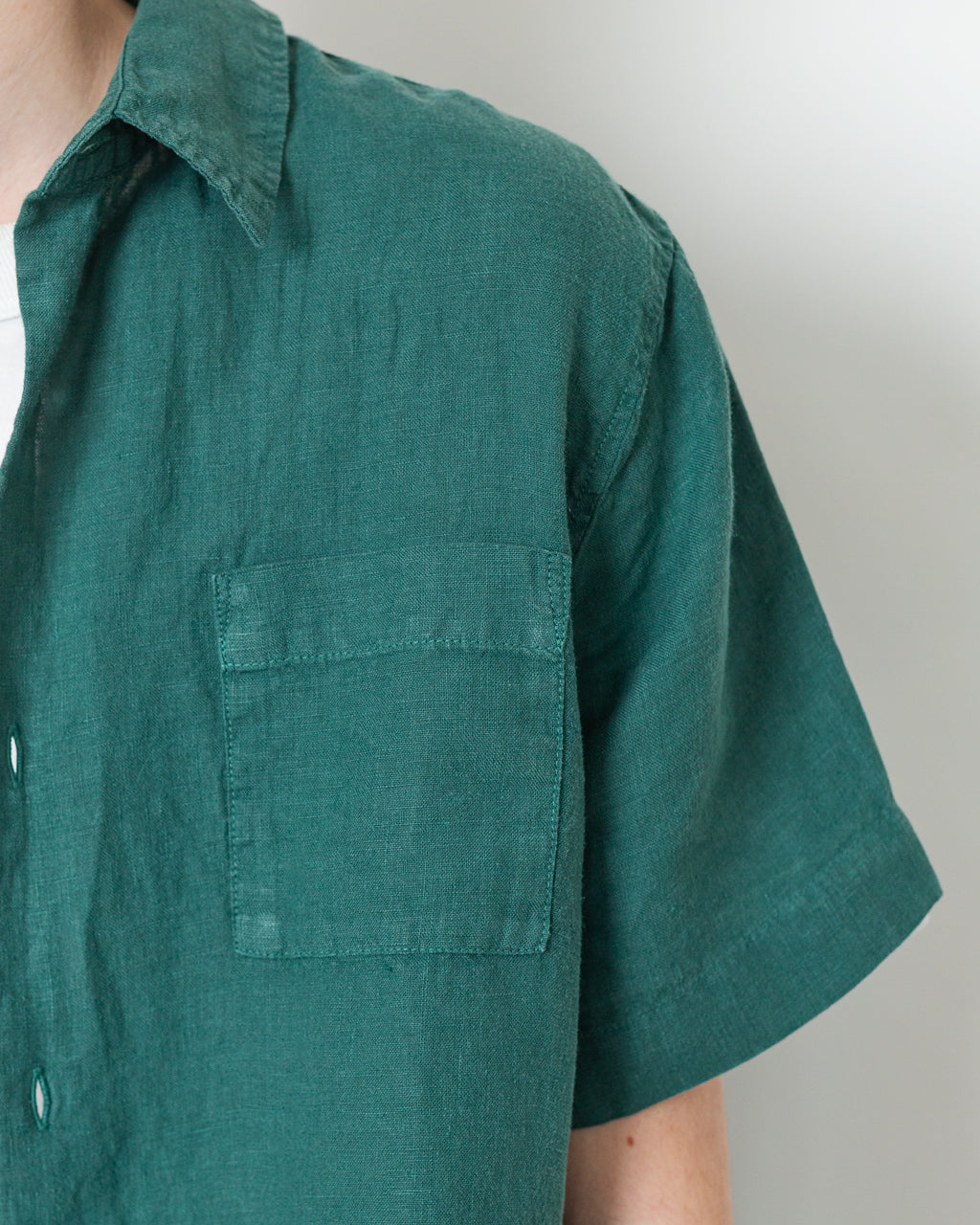 Catamaran Shirt - Dark Ivy Linen