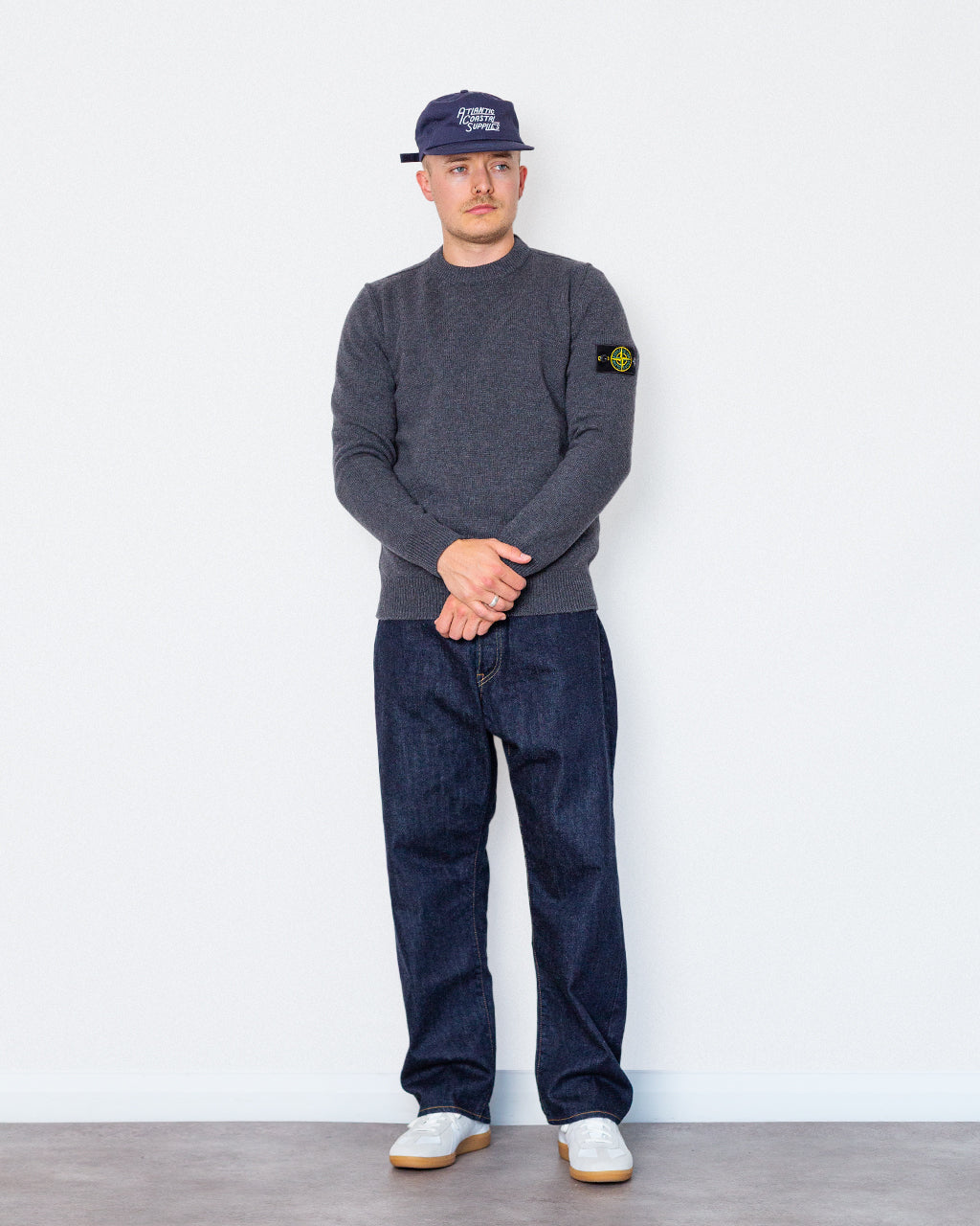 Lambswool Crewneck - Melange Lead VOM62