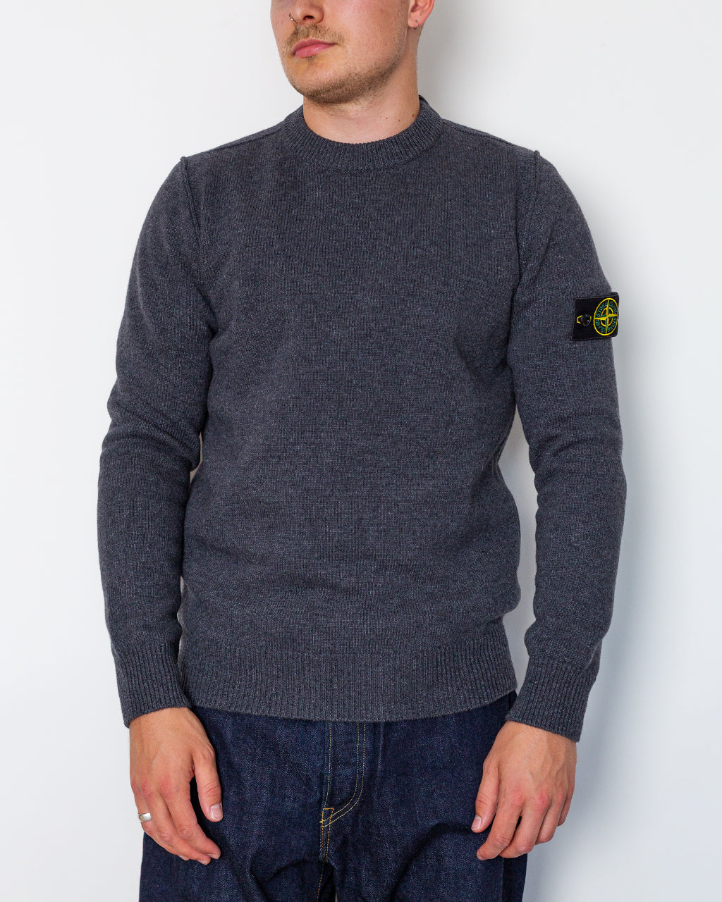 Lambswool Crewneck - Melange Lead VOM62