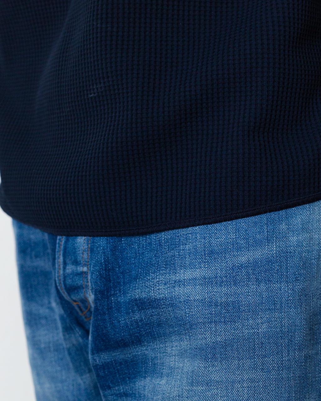 Waffle Light L/S T-Shirt - Ink Navy