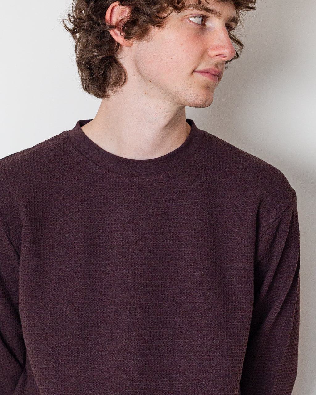 Thermal Waffle LS Tee - Coffee