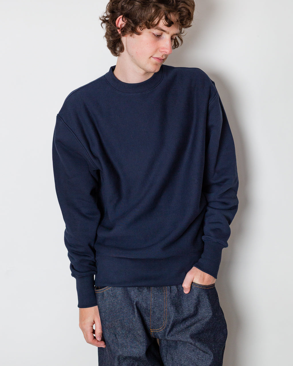 Super Weight Crewneck - Navy
