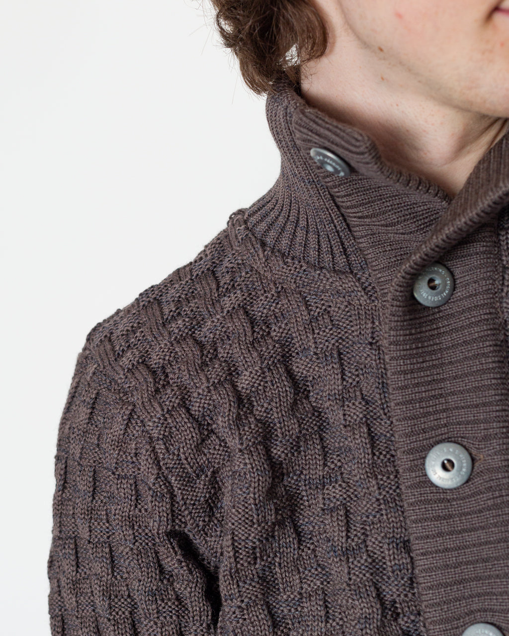Stark Cardigan - Terra Magma Brown