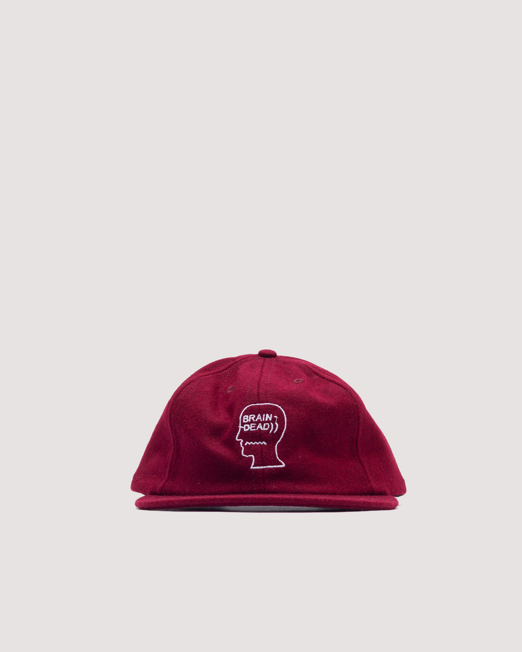 FLANNEL CLASSIC LOGOHEAD 6 PANEL HAT - Burgundy