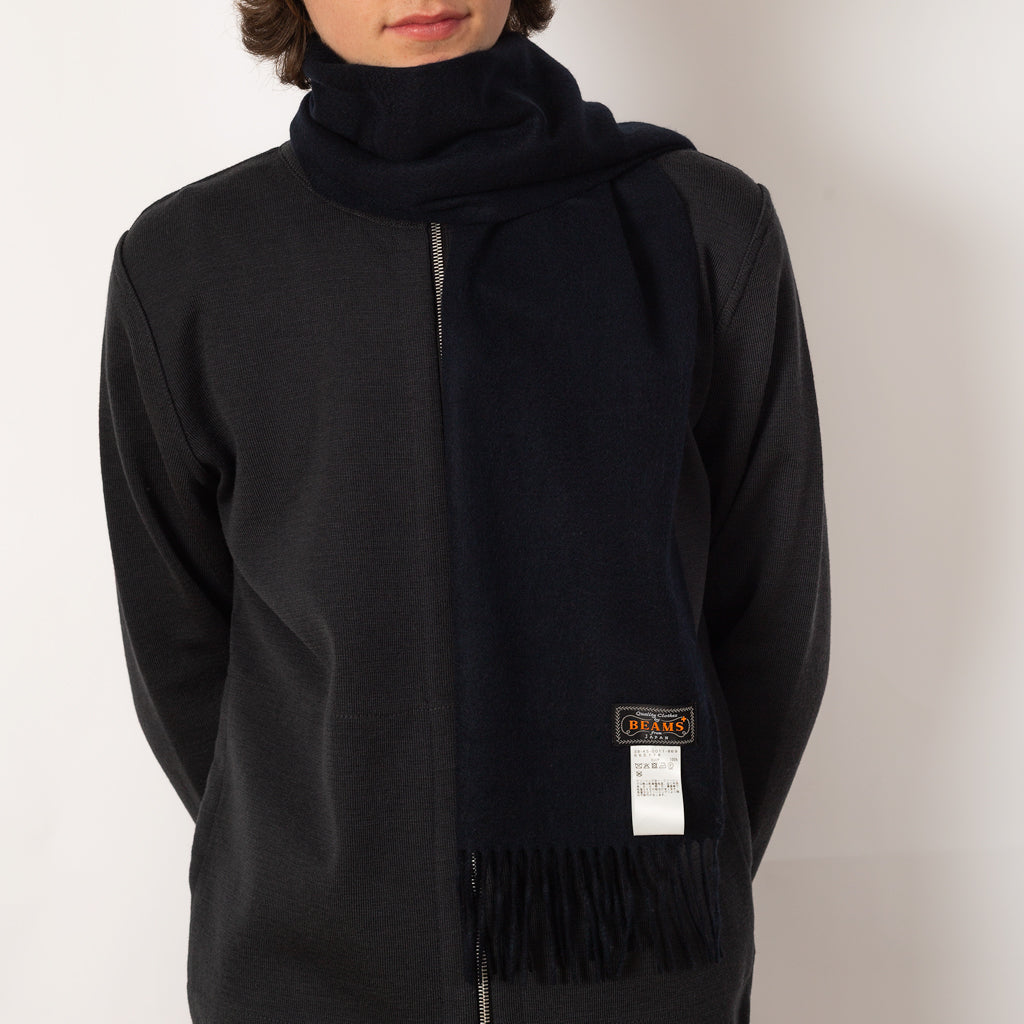 Cashmere Scalf Solid - Navy