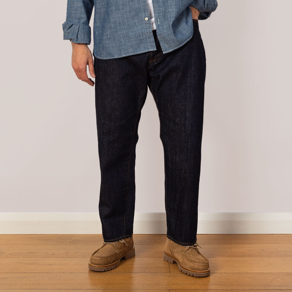 108 One Wash Loose Ankle Denim - Indigo