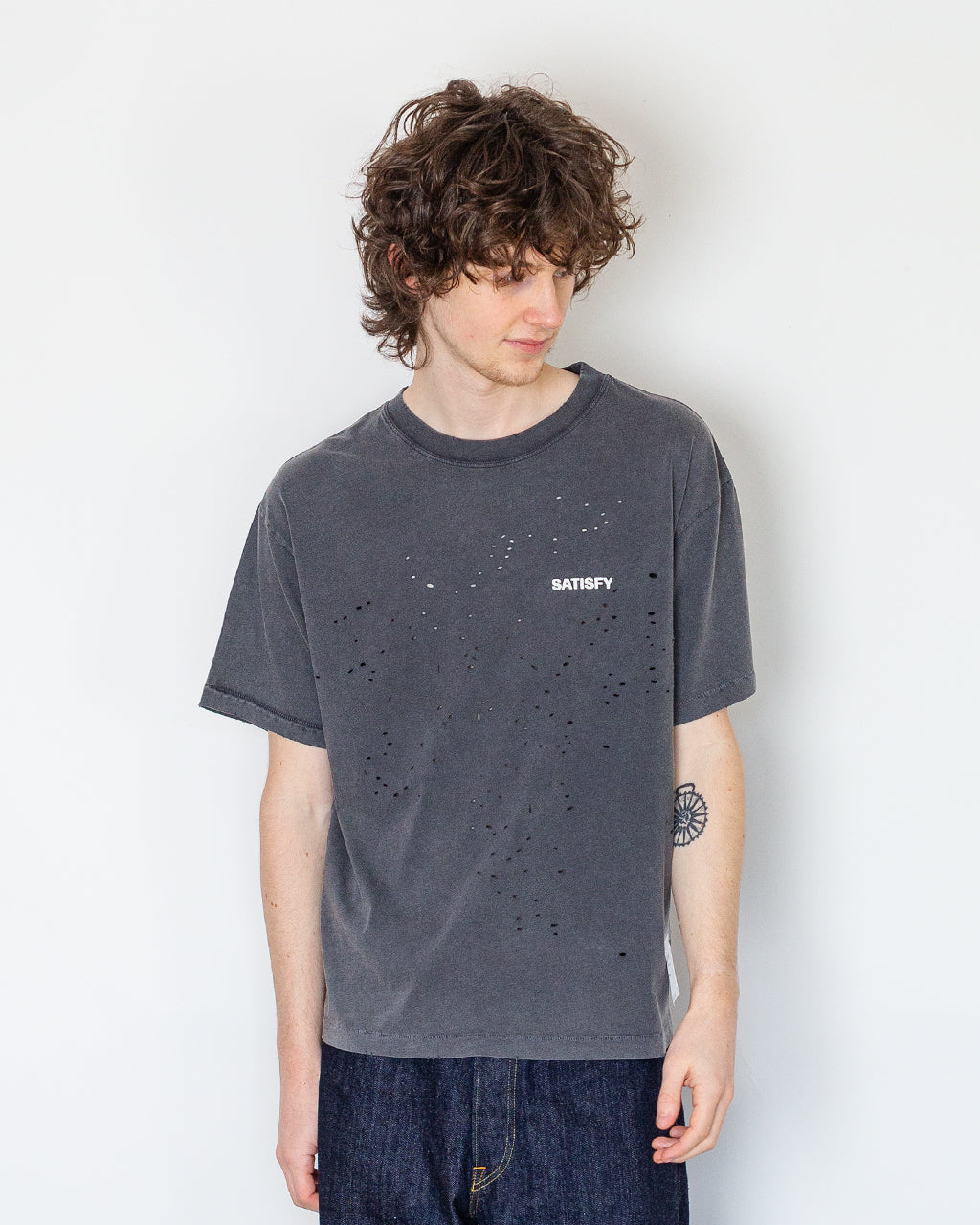 MothTech T-Shirt - Aged Black (00A02)