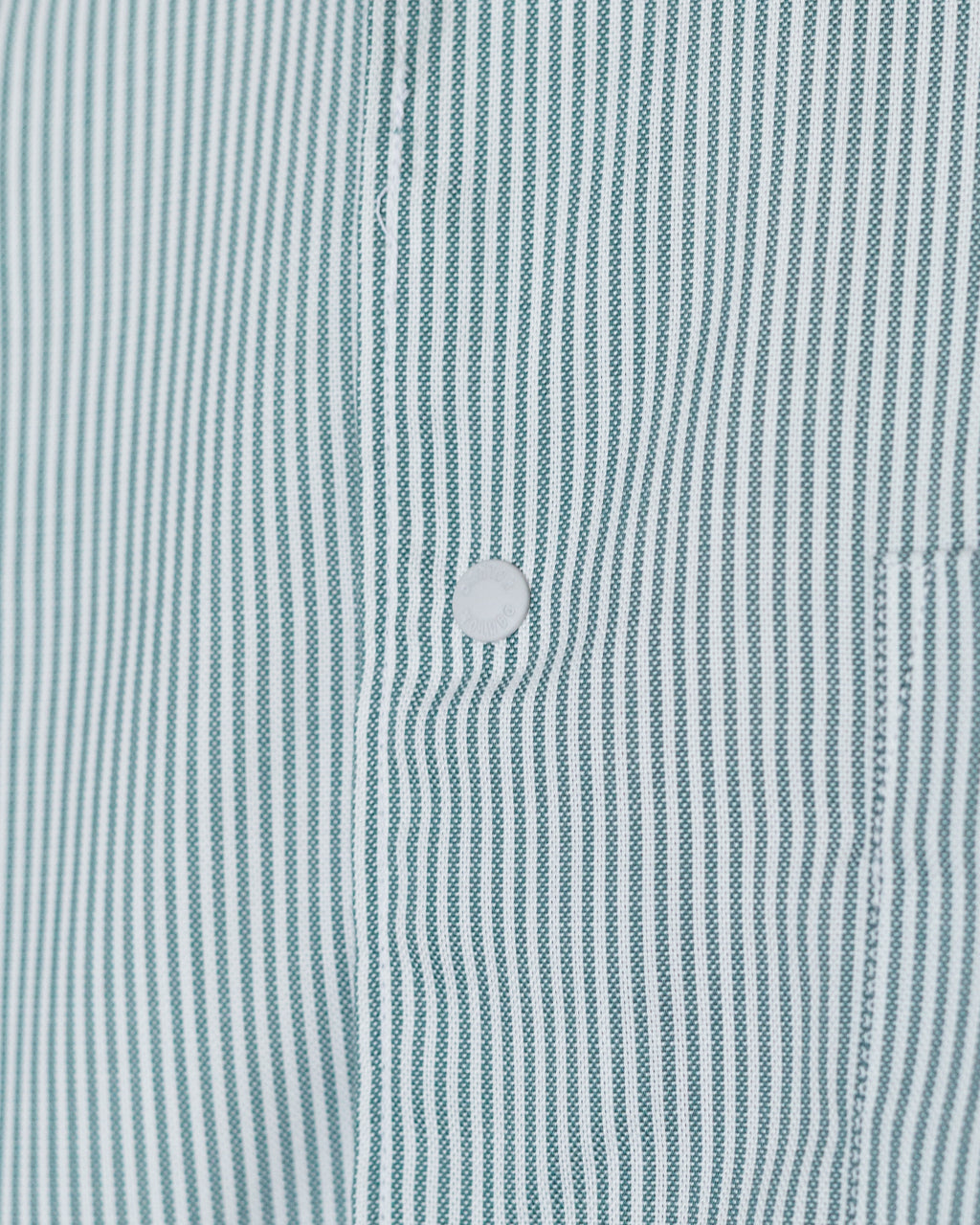 Dot Button B.D. Shirt - White/Green Stripe