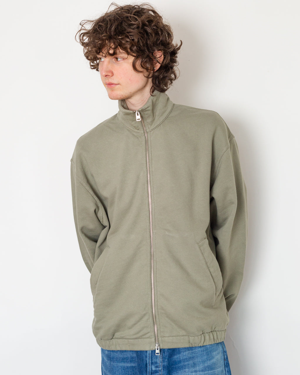 Hornidal Loopback Track Jacket - Vetiver