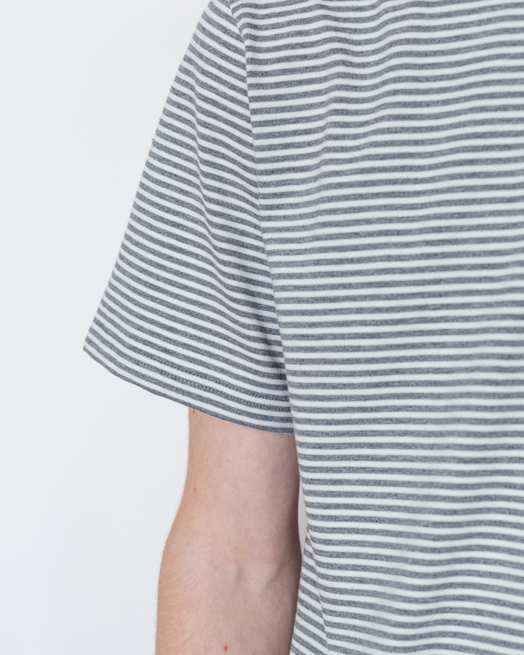 Heritage Striped T-Shirt - Misty Grey/Milk