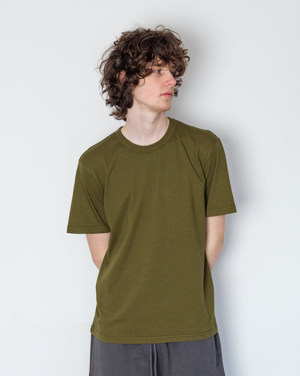 Initial Tee - Olive