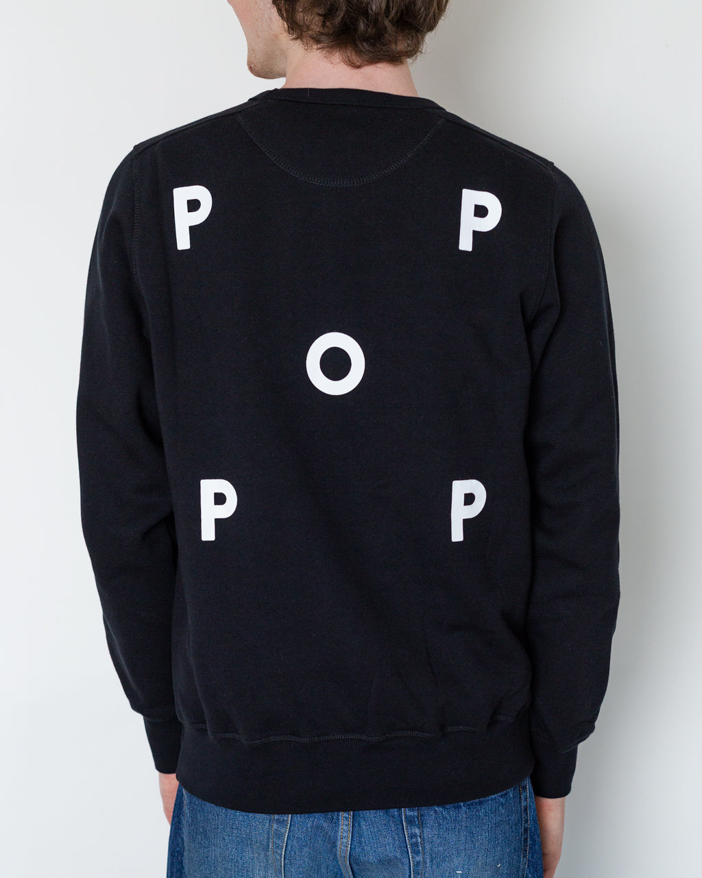 Pop Logo Crewneck Sweatshirt - Black