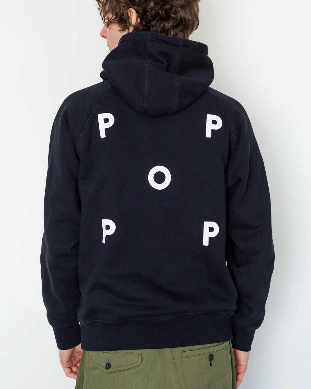 Pop Logo Hooded Sweat - Black