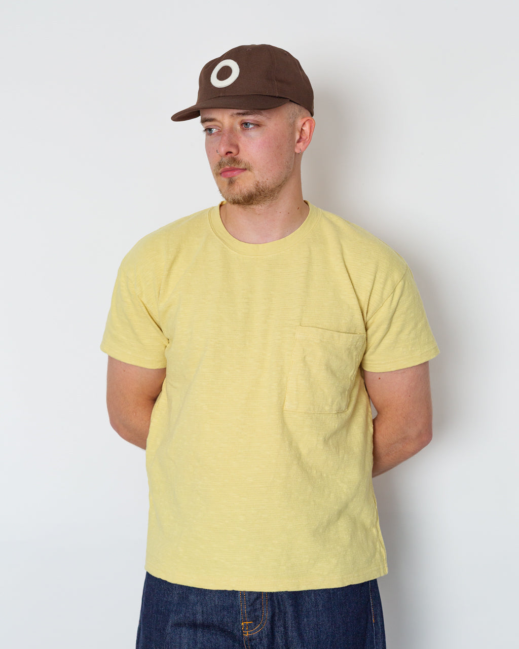 Amuse Knit Pocket Tee - Yellow