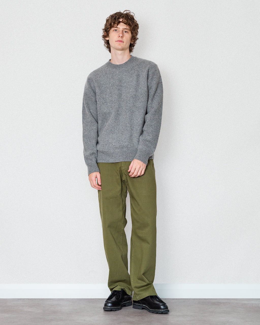 Ragi Wool Knit - Medium Grey Melange