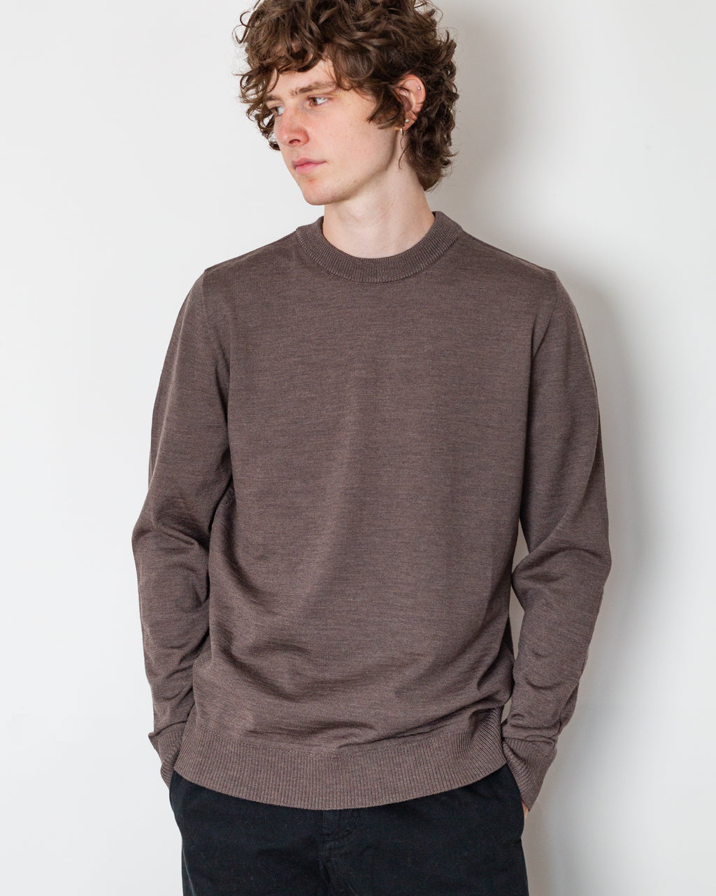 Solo Crewneck - Terra Magma Brown